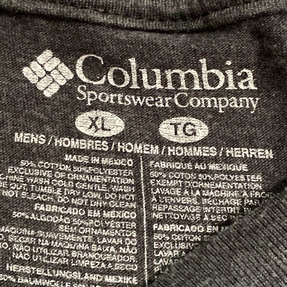 Columbia Women's  Charcoal Tee with Pink Logo - Picture 3 of 3